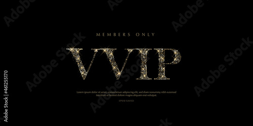 Glittering golden letters on a black background, shiny letters