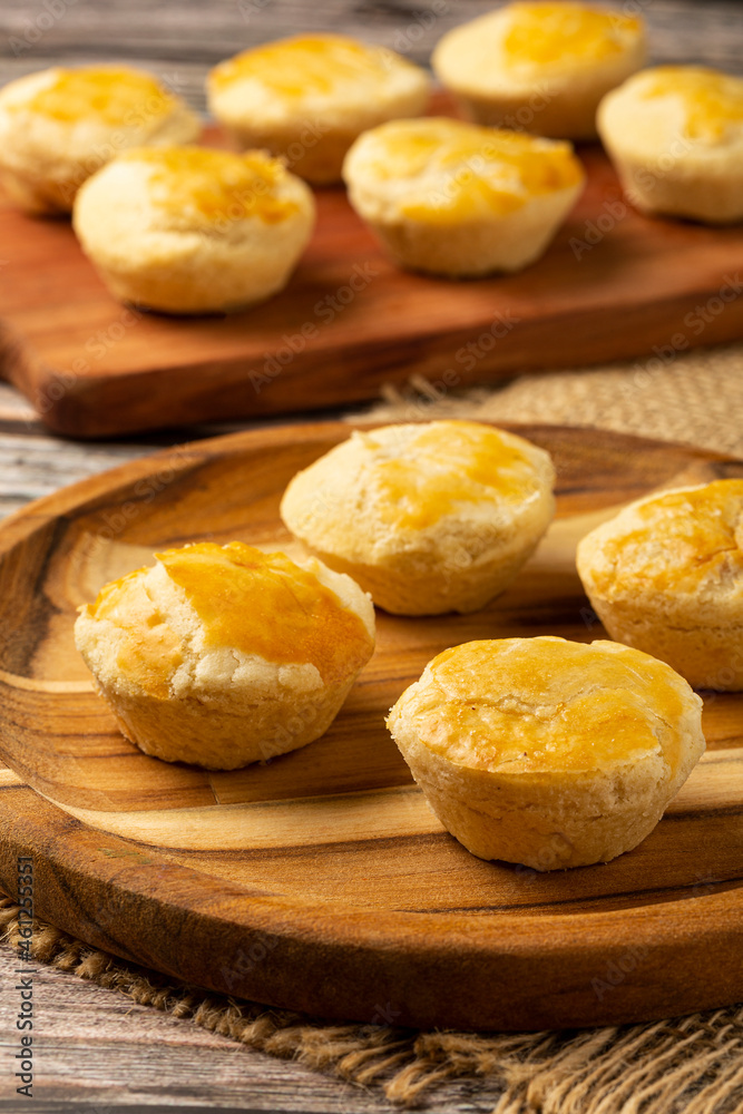 Empada or empadinhas, a traditional Brazilian snack of frago.