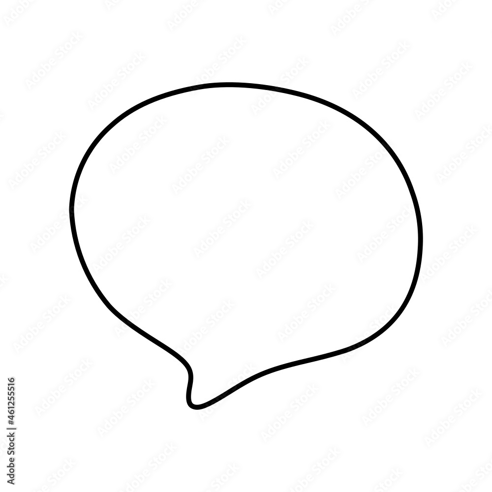 Outline speech bubble Outline speech bubble