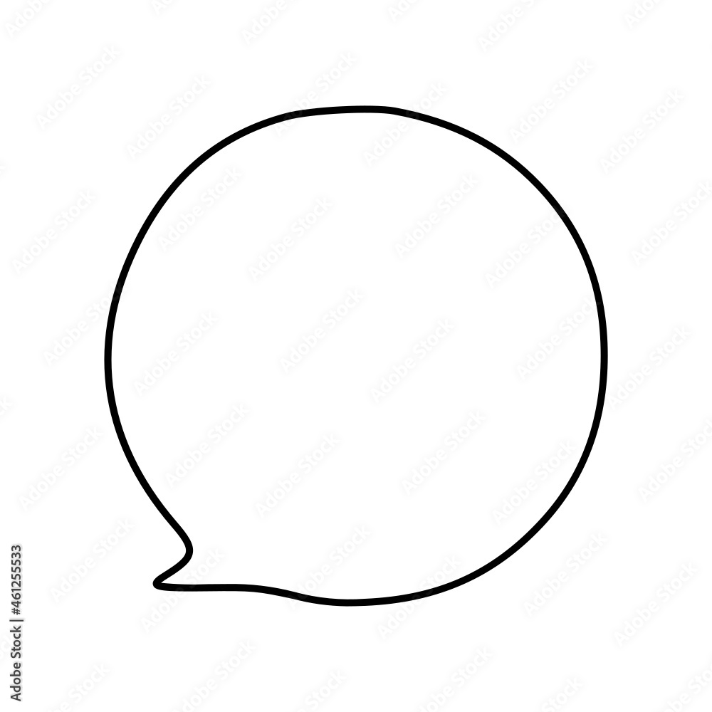 Outline speech bubble Outline speech bubble