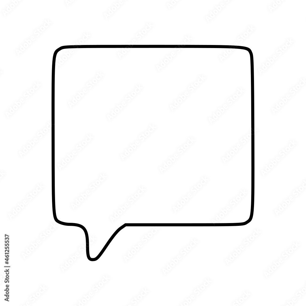 Outline speech bubble Outline speech bubble