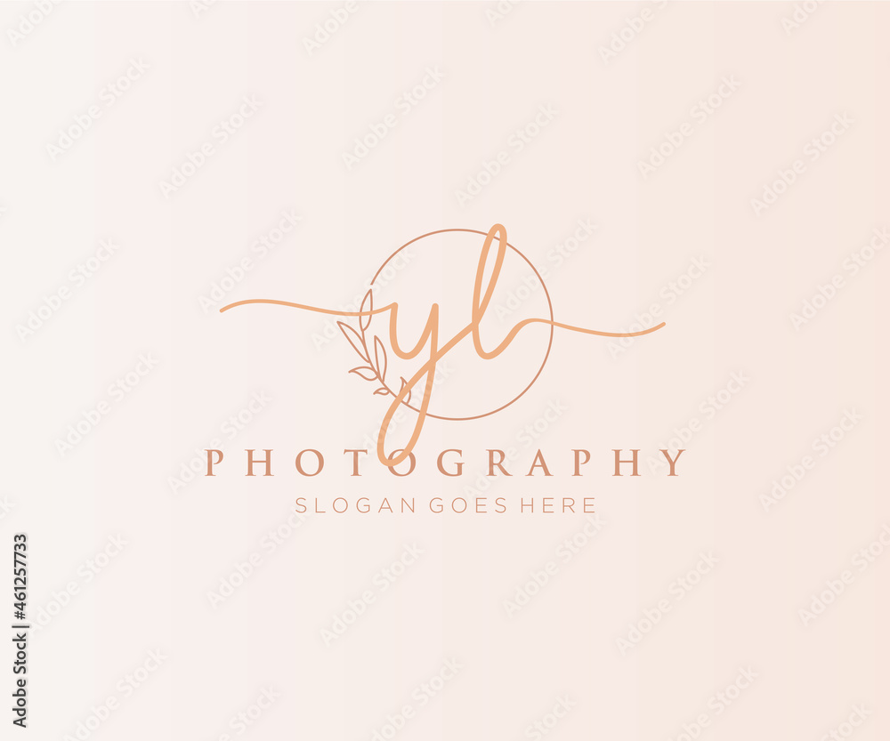 Initial YL feminine logo. Usable for Nature, Salon, Spa, Cosmetic and  Beauty Logos. Flat Vector Logo Design Template Element. 15506892 Vector Art  at Vecteezy
