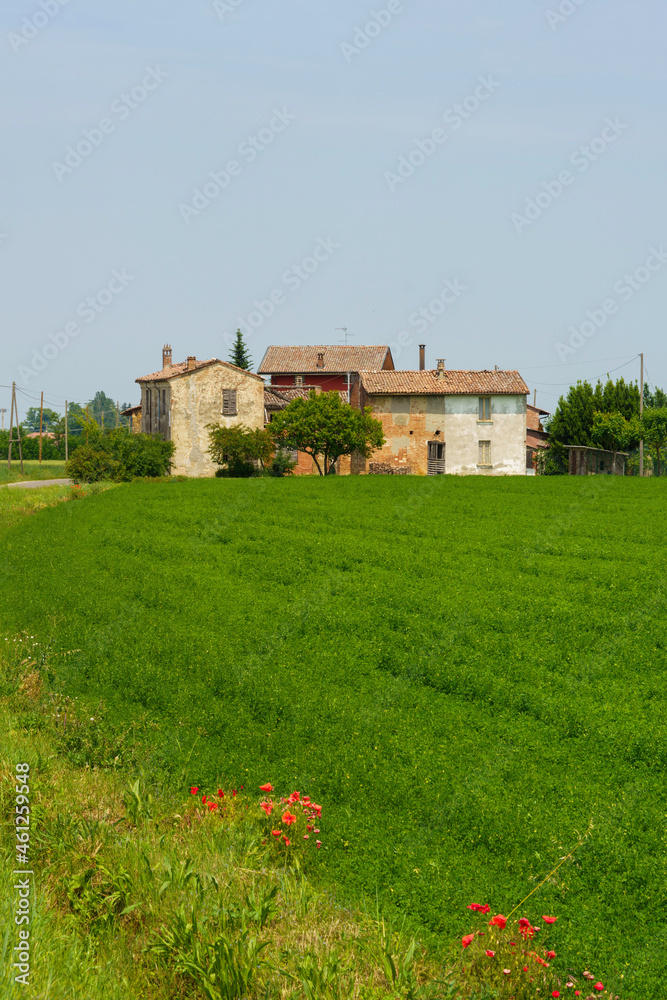 Old farm near Carpaneto Piacentino, Piacenza province, Emilia-Romagna