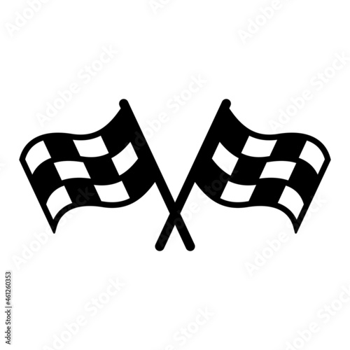 racing flag icon vector