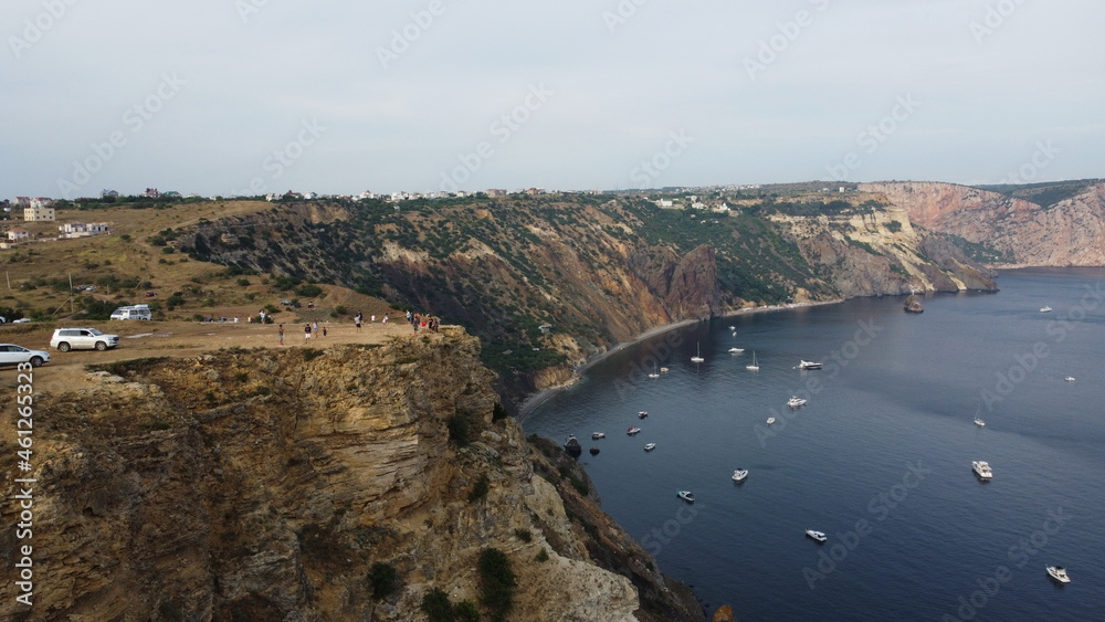 View of Cape Fiolent near the city of Sevastopol in Crimea