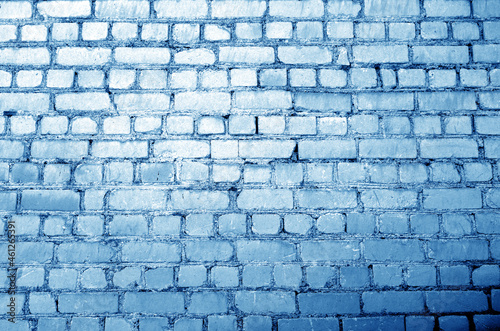 Old brick wall surface in navy blue tone.