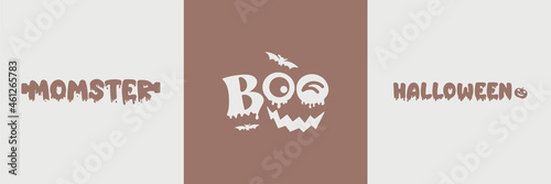 Halloween quote and element design asset for craft, printable, sublimation, card for Cutting Machines, Halloween design for shirt, mug, Tumbler, Bag, Suitable for women, Vector for Trendy women shirts