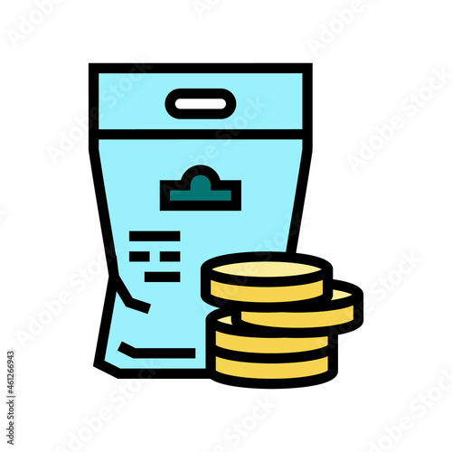 beeswax discs extra color icon vector. beeswax discs extra sign. isolated symbol illustration