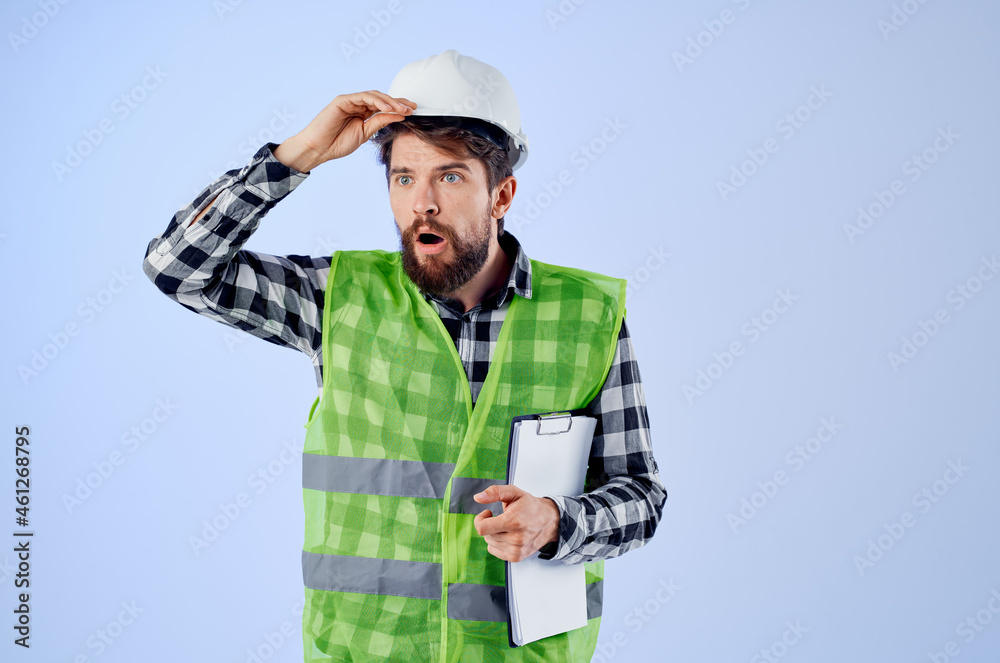 male worker with documents and drawings blueprints studio industry male worker with documents and drawings blueprints studio industry