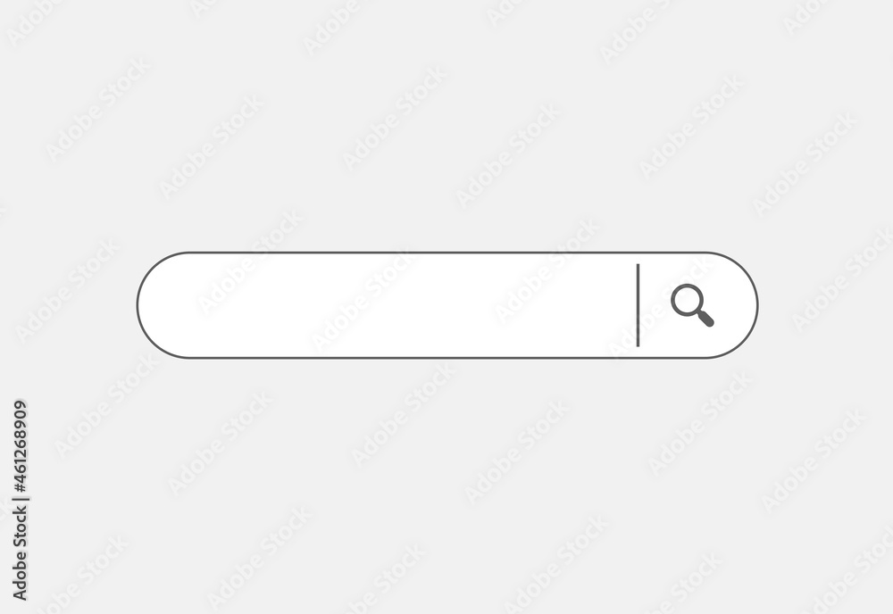 www search bar icon isolated on white background. www search bar icon for web site, app, ui and logo. Search bar vector concept www search bar icon isolated on white background. www search bar icon for web site, app, ui and logo. Search bar vector concept