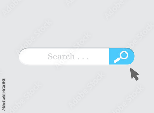 Obraz na płótnie www search bar icon isolated on white background. www search bar icon for web site, app, ui and logo. Search bar vector concept w salonie