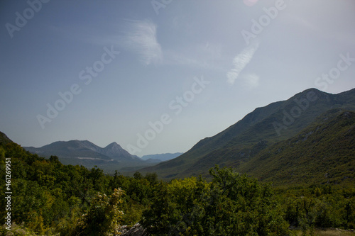 view on hihgway of croatia in croatian backland, Europe photo