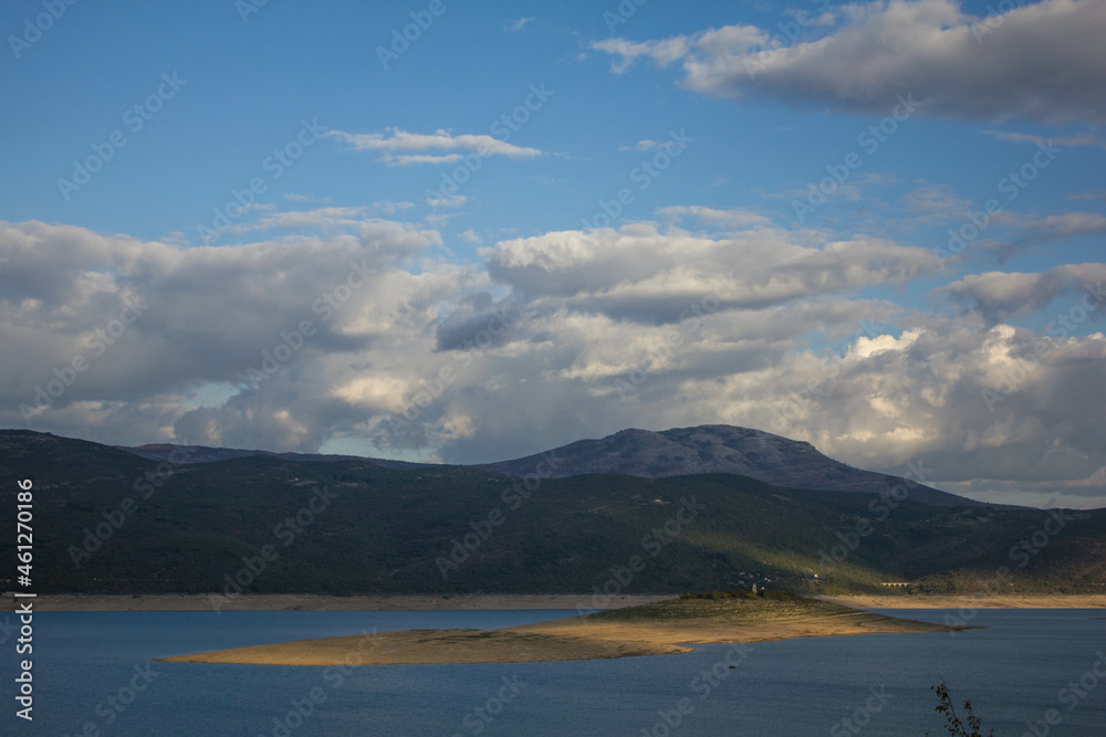 Bilecko Jezero lake in Bosnia and Herzegovina close to Trebinje and Bileca 