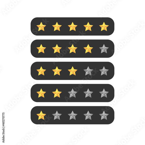 star rating template, graphic element