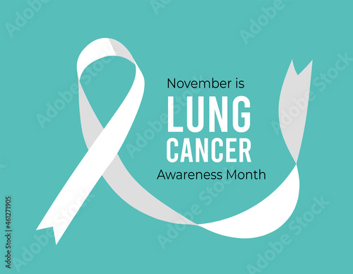 November is Lung Cancer Awareness Month. Vector illustration