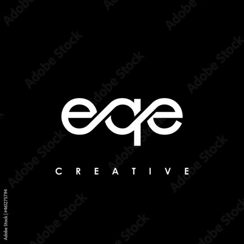 EQE Letter Initial Logo Design Template Vector Illustration