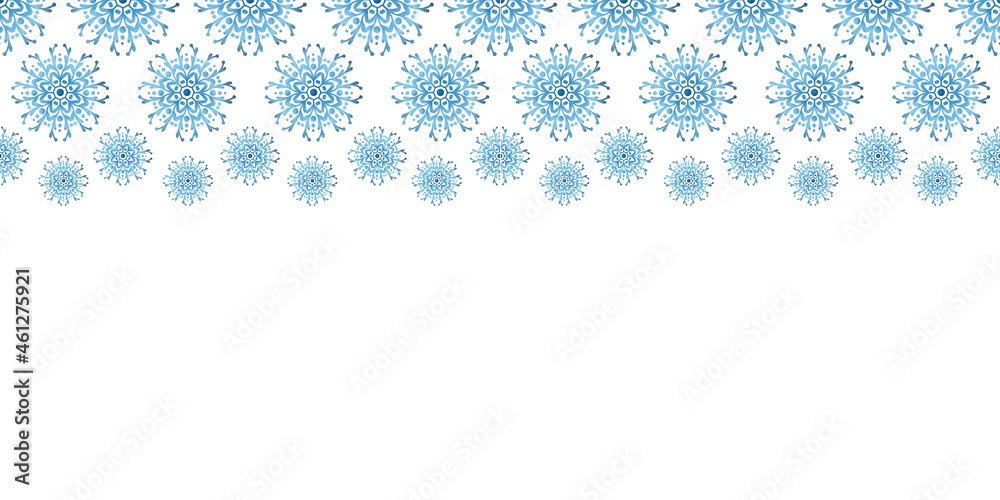 Winter blue background. Horizontal banner. Winter blue background. Horizontal banner.