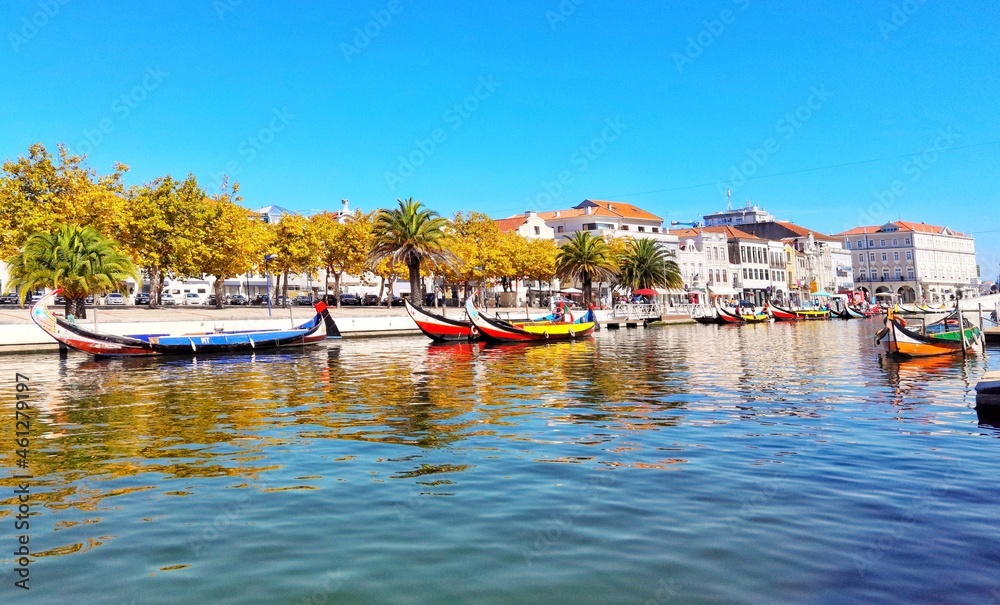 Fototapeta premium Moliceiros. Ria de Aveiro, Portugal