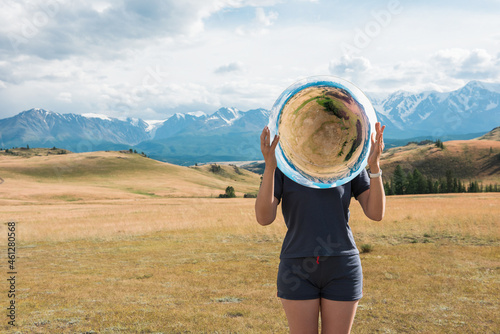 Woman standing in in summer...