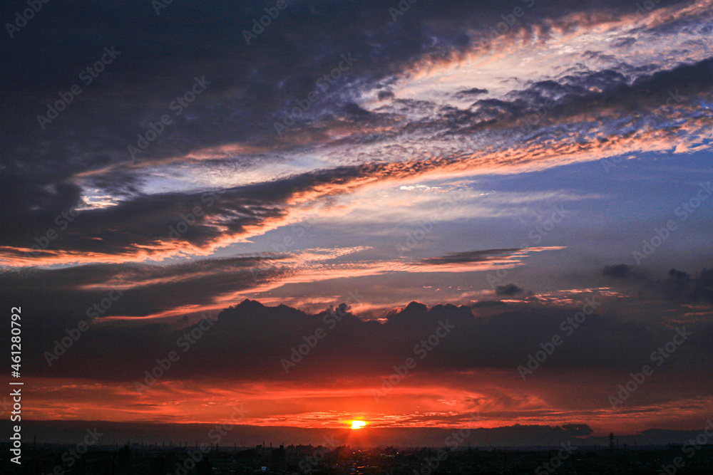 Obraz premium 雲と空