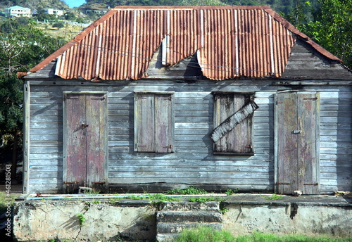 old barn in the woods