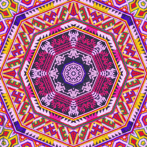 Seamless kaleidoscope or endless pattern for ceramic tile, wallpaper, linoleum, textile, web page background used