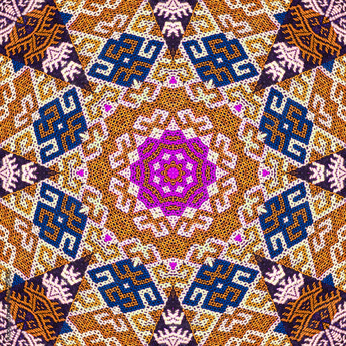Seamless kaleidoscope or endless pattern for ceramic tile, wallpaper, linoleum, textile, web page background used