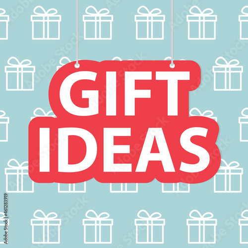 gift ideas concept- vector illustration