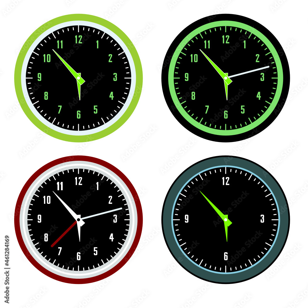 Clock colletion svg vector illustration Clock colletion svg vector illustration