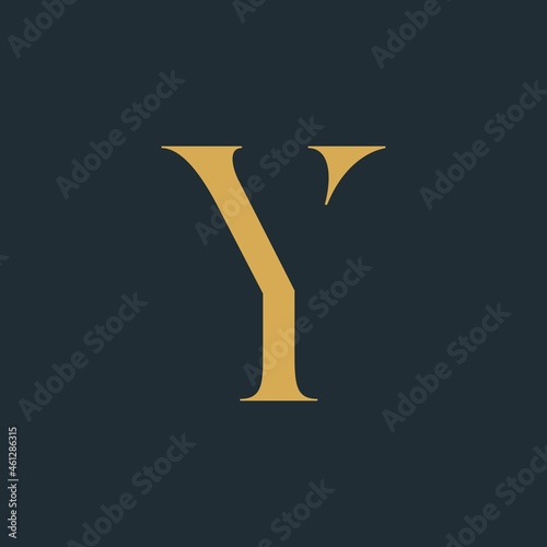Modern creative monogram initials Y Logo Design