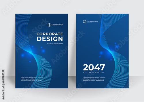 Modern blue business corporate cover design background. Blue digital contemporary covers, templates, posters, brochures, banners, flyers. Abstract minimal futuristic technology design backgrounds