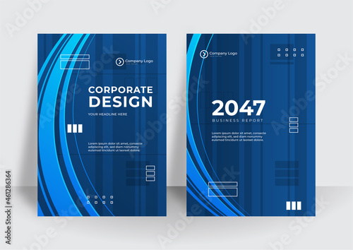 Modern blue business corporate cover design background. Blue digital contemporary covers, templates, posters, brochures, banners, flyers. Abstract minimal futuristic technology design backgrounds