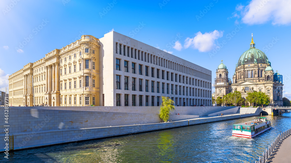 the reconstructed berlin castle and the berlin cathedral