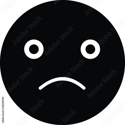 Sad emoji Vector icon that can easily modify or edit

