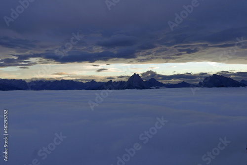 Abendstimmung in den Berchtesgadener Alpen - Watzmann - Germany