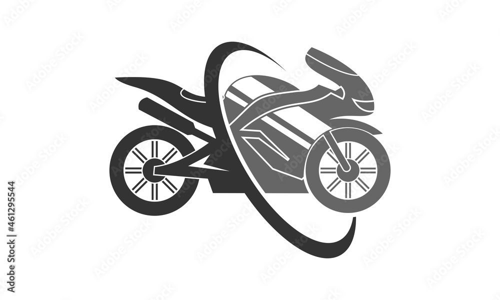 Racing bike technology vector logo Racing bike technology vector logo