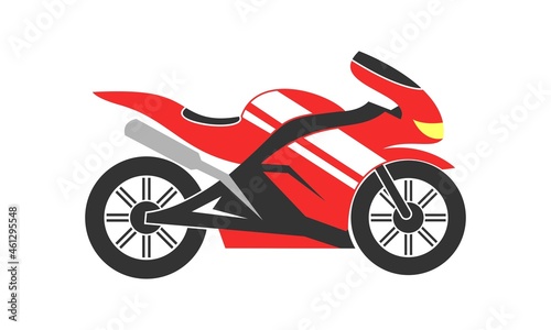 Sport motorcycle vector logo