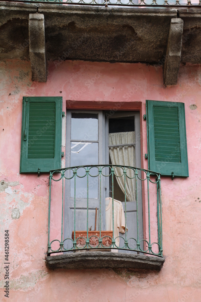 Balcony at a house in Cannobio, Lago Maggiore