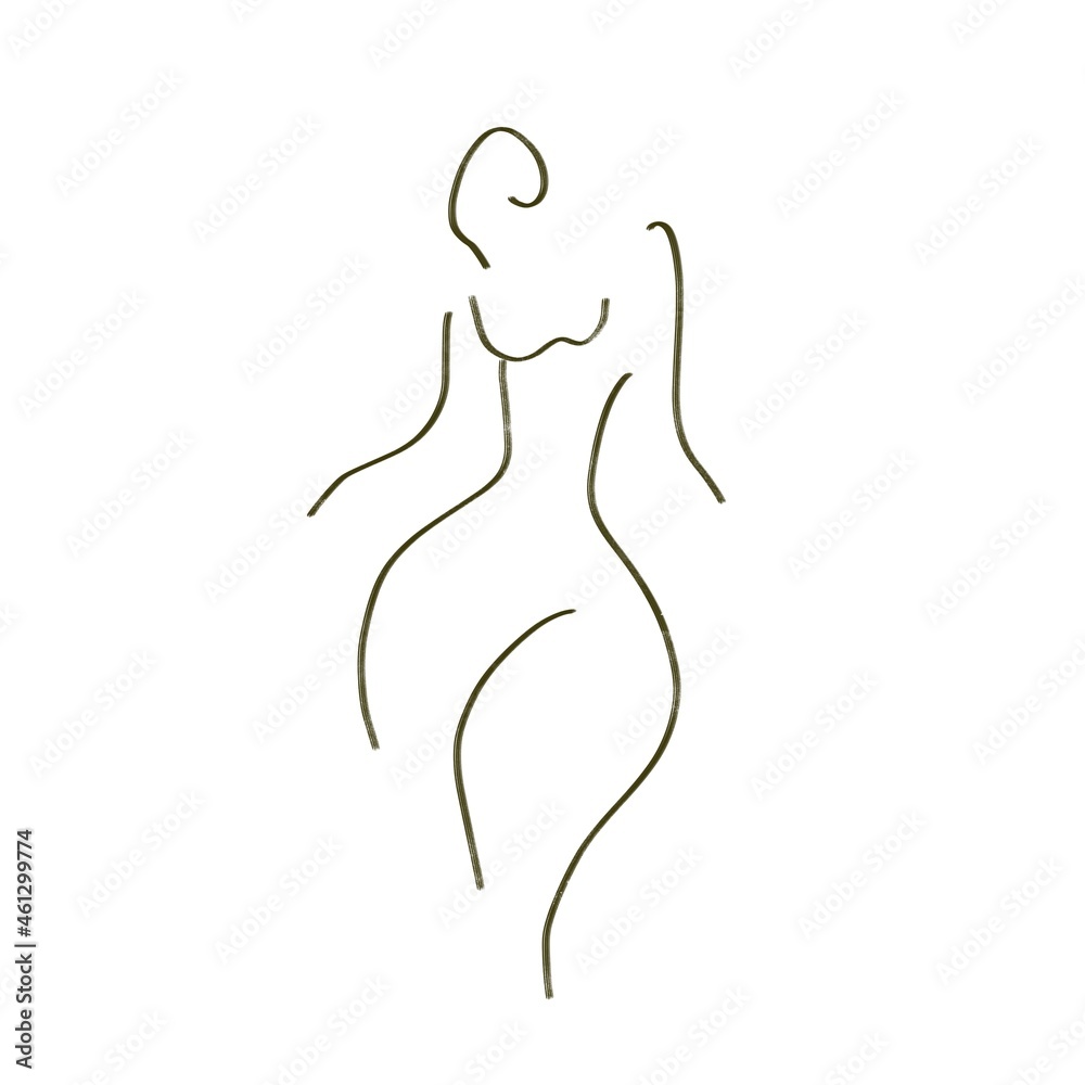 silhouette of a woman line art illustration silhouette of a woman line art illustration