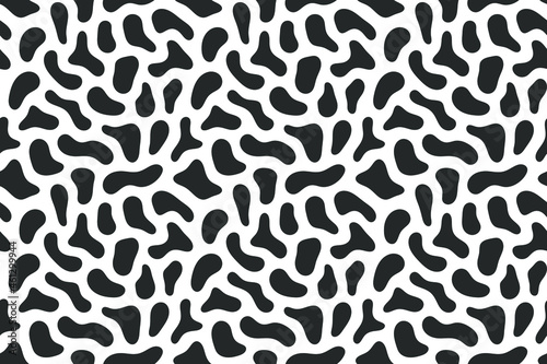 Cow skin vector seamless pattern. Abstract skin texture.