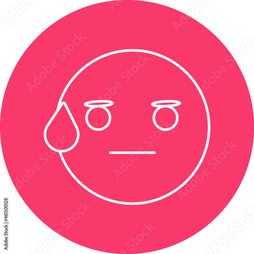 Sweep emoji Vector icon that can easily modify or edit

