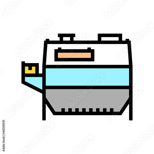 wheat grain cleaning machine color icon vector. wheat grain cleaning machine sign. isolated symbol illustration