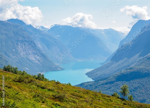 Innvikfjorden from Skredfjellet top, Norway