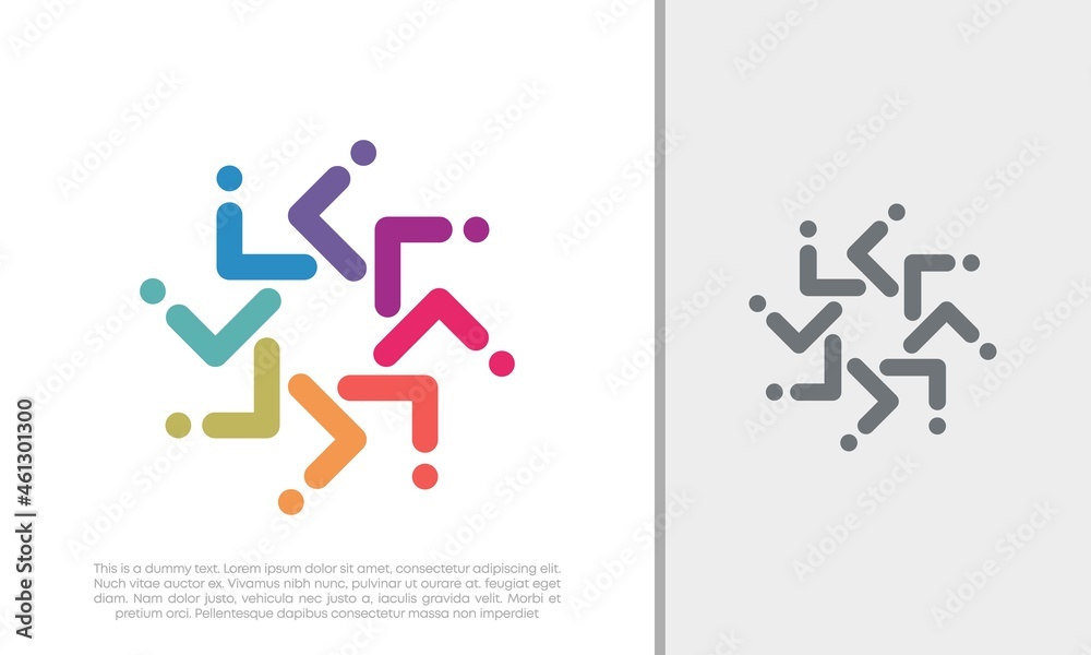 Global Community Logo Icon Elements Template. Community human Logo template vector. Community health care. Abstract Community logo. Social Networking logo designs. Global Community Logo Icon Elements Template. Community human Logo template vector. Community health care. Abstract Community logo. Social Networking logo designs.