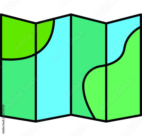 Bild auf Leinwand Map Vector icon that can easily modify or edit