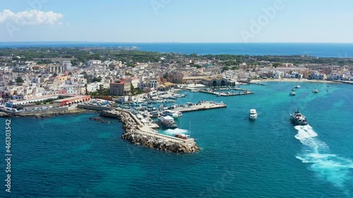 harbour of favignana island italy sicily