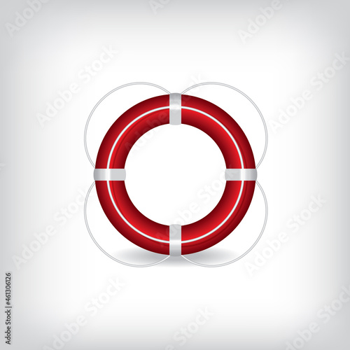 Life Buoy red illustration