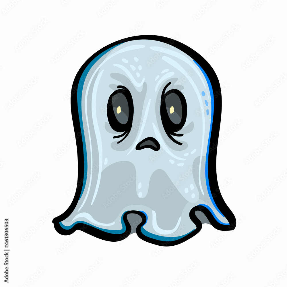 Halloween decoration Ghost. White cartoon Ghoast on white background. Halloween decoration Ghost. White cartoon Ghoast on white background.
