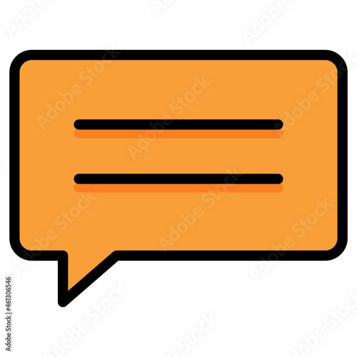 Chat Vector icon that can easily modify or edit

