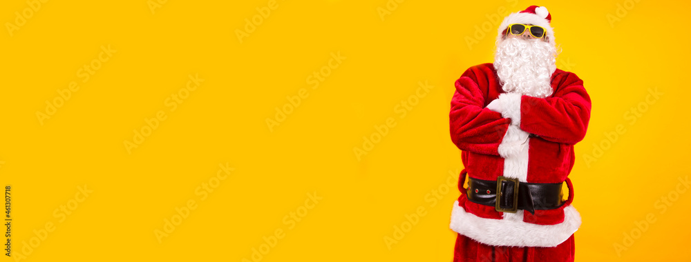 Fototapeta premium portrait of santa claus with crossed arms